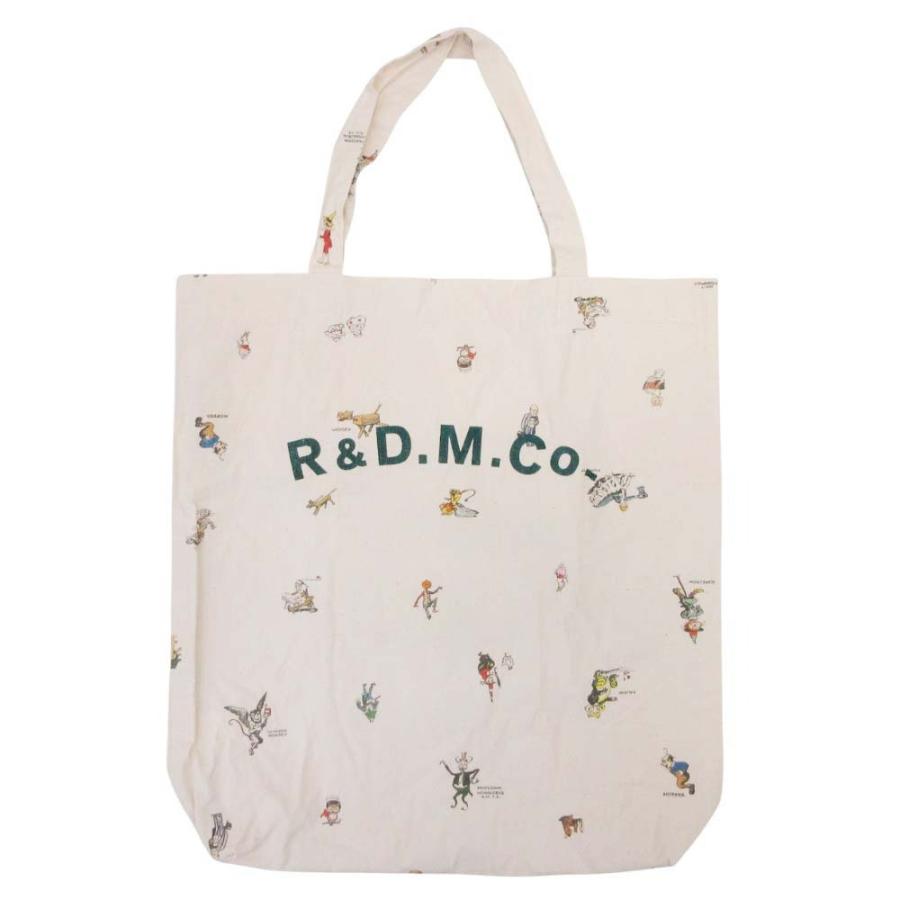 新品同様 R&D.M.Co- オールドマンズテーラー OZ PRINT BAG オズプリント トートバッグ ハンドバッグ 鞄 生成り アイボリー レディース 古着 中古 | 