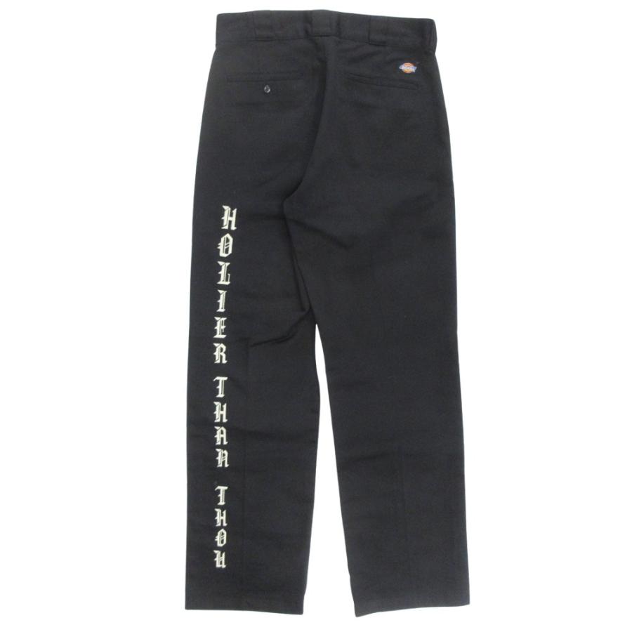美品 SAINT MICHAEL セントマイケル × Dickies ディッキーズ 20AW ワーク パンツ ロゴ スマイル 刺繍 サイズ32 黒 ブラック メンズ 古着 中古 USED 美品 SAINT MICHAEL セントマイケル × Dickies ディッキーズ 20AW