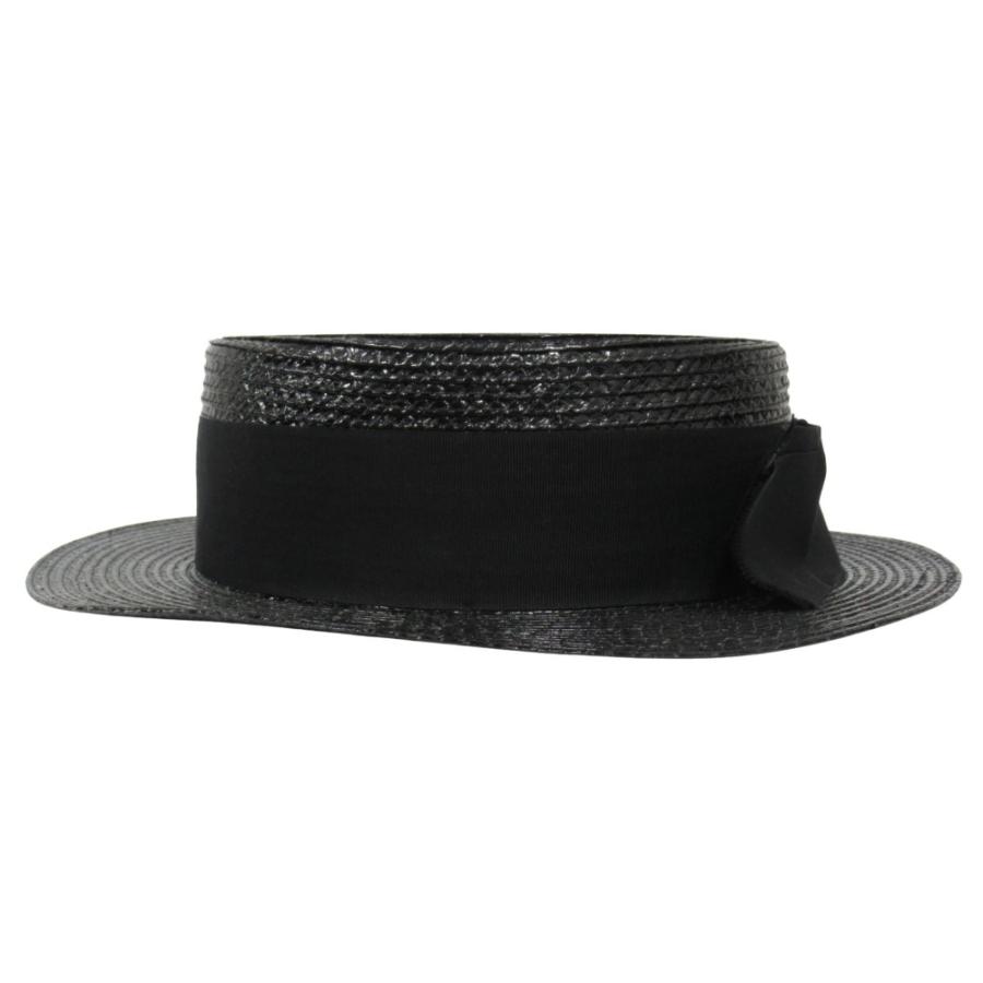 SAINT LAURENT 未使用 サンローラン ストロー調 カンカン帽 ハット