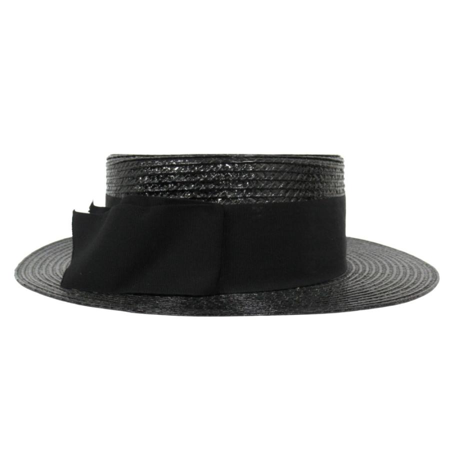 SAINT LAURENT 未使用 サンローラン ストロー調 カンカン帽 ハット