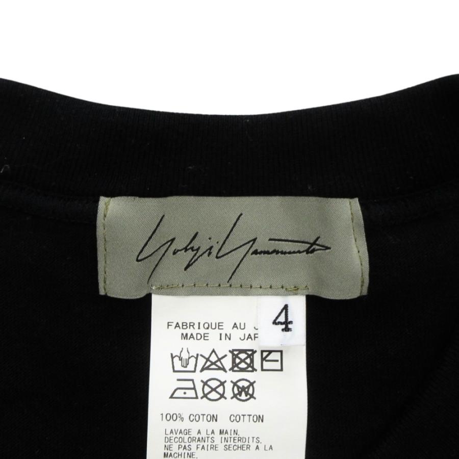 美品 Yohji Yamamoto ヨウジヤマモト 22SS Tシャツ カットソー 半袖 丸首 FG-T51-050B サイズ4 黒 ブラック メンズ 古着 中古 | Yohji Yamamoto | 05