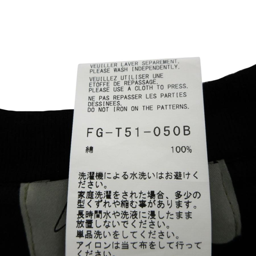 美品 Yohji Yamamoto ヨウジヤマモト 22SS Tシャツ カットソー 半袖 丸首 FG-T51-050B サイズ4 黒 ブラック メンズ 古着 中古 | Yohji Yamamoto | 06