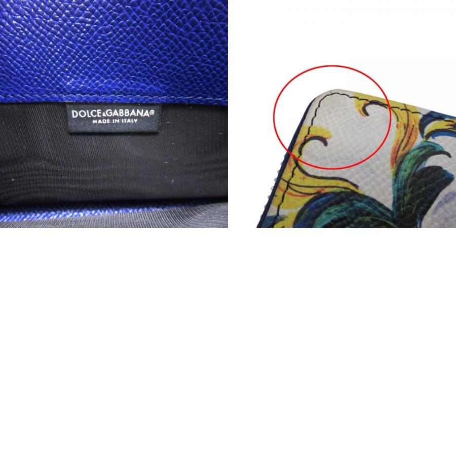 美品 DOLCE&amp;GABBANA ドルチェアンドガッバーナ マヨリカプリント 長財布 ラウンドジップ ウォレット マルチカラー レディース 古着 中古 USED DOLCE&GABBANA（ドルチェ & ガッバーナ） 美品 ドルチェアンド