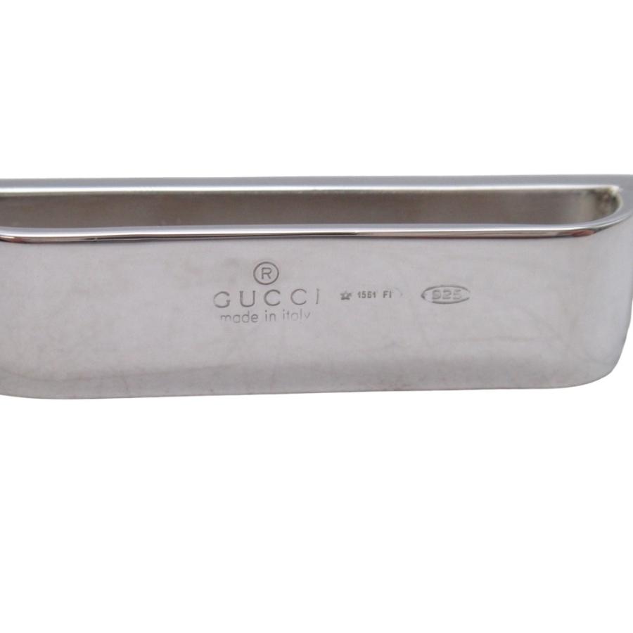 新品同様 GUCCI グッチ ネクタイピン Gロゴ タイピン タイクリップ タイバー スーツアクセサリー 925 シルバー メンズ 古着 中古_4
