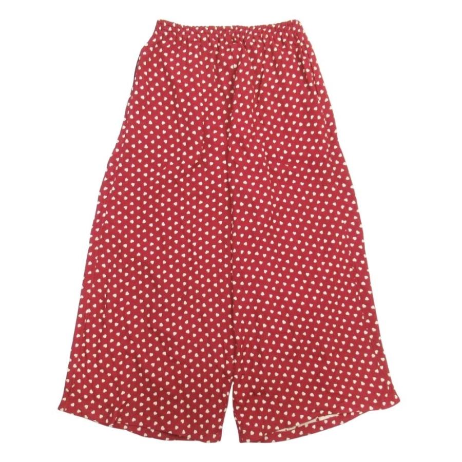 新品同様 Needles ニードルス 26ss HD Pants ハート柄 ヒザデルパンツ ダブルウィーブジャガード ワイドシルエット L 赤 ベージュ メンズ 古着 中古 USED Needles（ニードルス） 新品同様 26ss HD Pants ハート柄