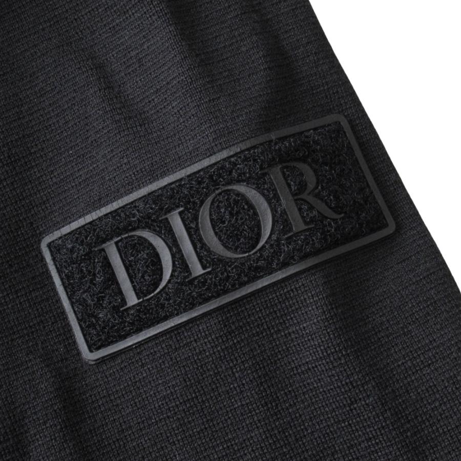 美品 Dior ディオール ウール シルク ニット セーター カットソー 長袖 ロゴパッチ アーカイブ サイズXS 黒 ブラック メンズ 古着 中古_2