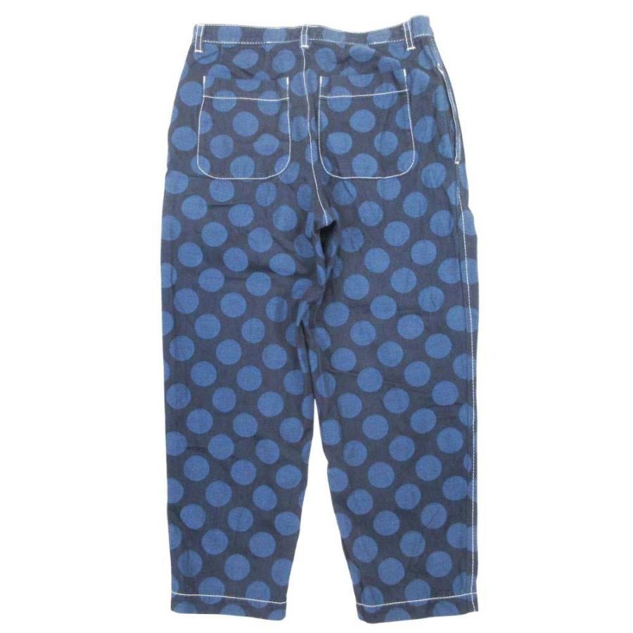 美品 tricot COMME des GARCONS トリココムデギャルソン 19ss 水玉 ドット柄 テーパードパンツ コットン M 青 ブルー レディース 古着 中古 | tricot COMME des GARCONS | 01
