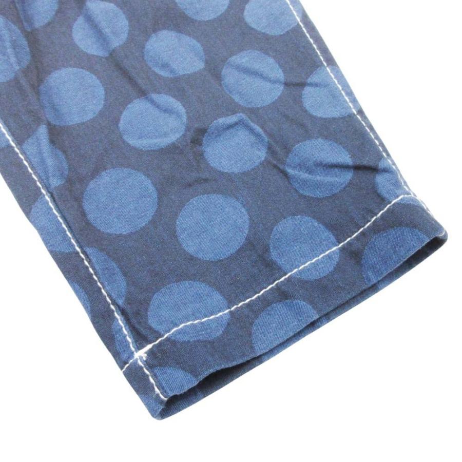 美品 tricot COMME des GARCONS トリココムデギャルソン 19ss 水玉 ドット柄 テーパードパンツ コットン M 青 ブルー レディース 古着 中古 | tricot COMME des GARCONS | 04