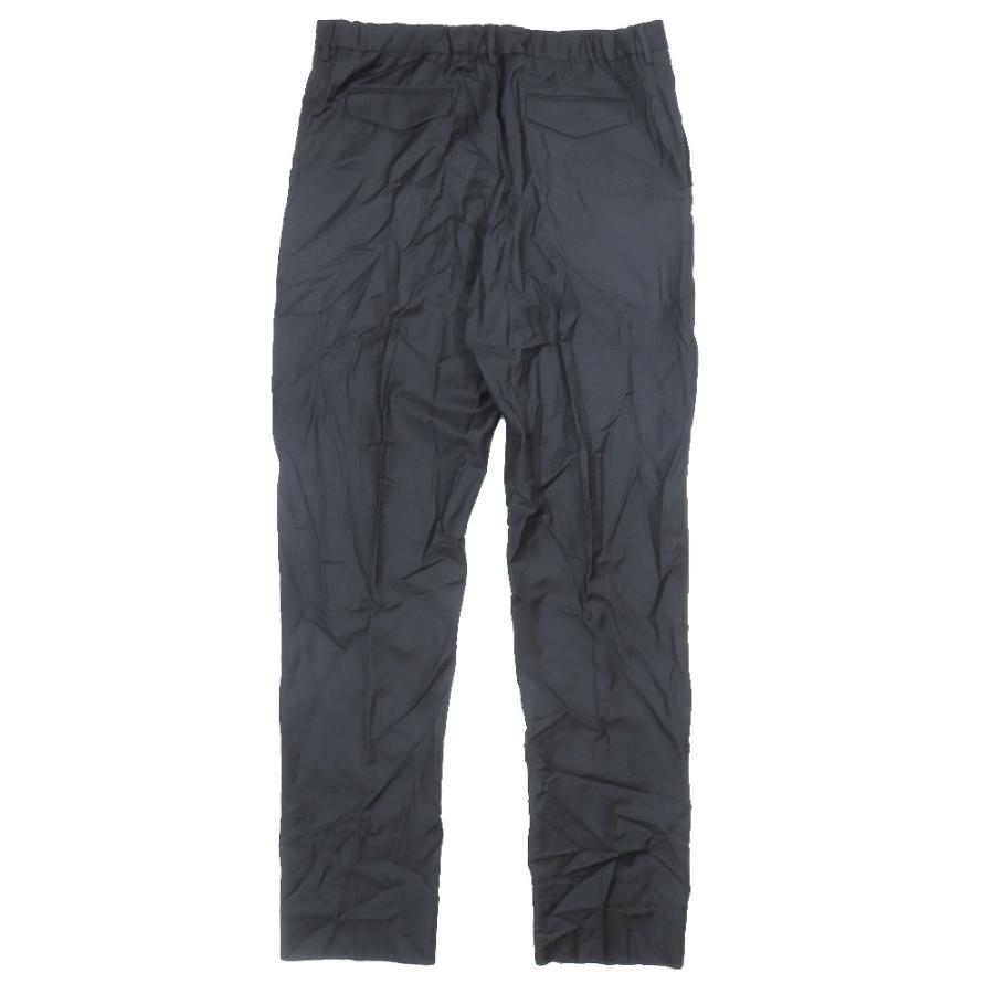 未使用 DIOR ディオール バージンウール CDロゴ スラックスパンツ スーツパンツ ノータック ボトムス 013C102A3226 52 ブラック メンズ 古着 中古 USED 未使用 DIOR ディオール バージンウール CDロゴ スラックスパンツ