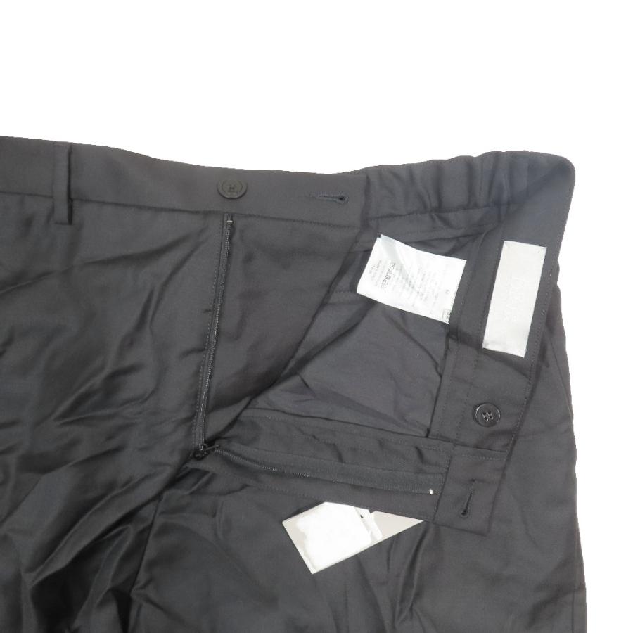 未使用 DIOR ディオール バージンウール CDロゴ スラックスパンツ スーツパンツ ノータック ボトムス 013C102A3226 52 ブラック メンズ 古着 中古 USED 未使用 DIOR ディオール バージンウール CDロゴ スラックスパンツ