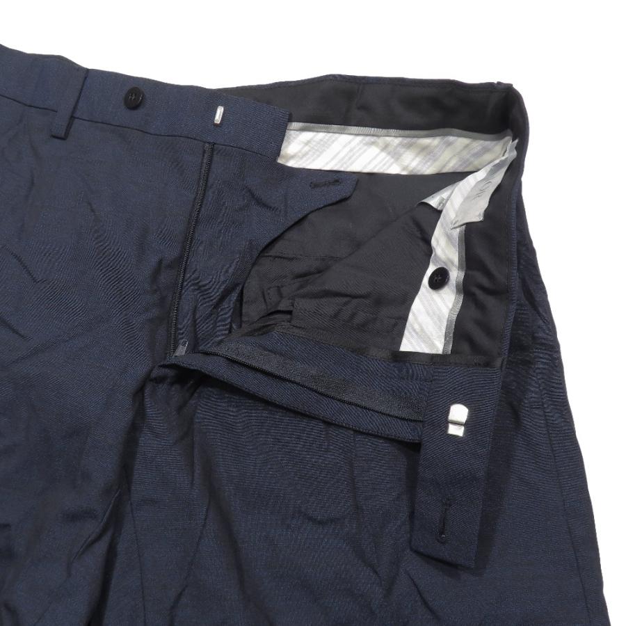 新品同様 DIOR ディオール スラックス テーパードパンツ センタープレス 633C720A4767 ウール シルク混 46 ネイビー メンズ 古着 中古 USED 未使用 DIOR ディオール スラックス テーパードパンツ センタープレス