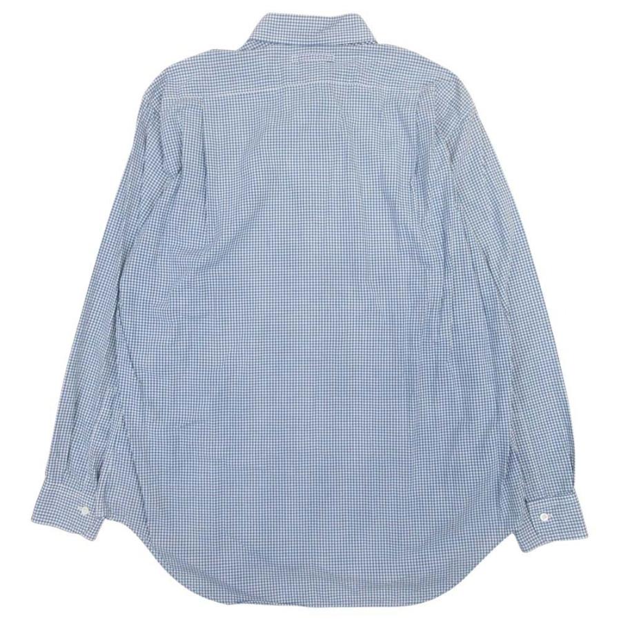 美品 Karl Helmut カールヘルム パッチ ギンガムチェック プルオーバーシャツ カットソー トップス ハーフボタン L 紺 ネイビー メンズ 古着 中古 | Karl Helmut | 01