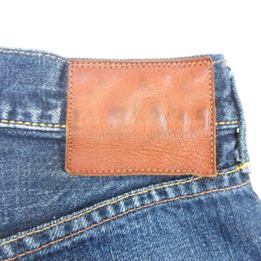EVISU エヴィス No.2 デニム パンツ ジーンズ ジーパン Gパン ボトムス カモメペイント 虎耳 W32 インディゴ ブルー メンズ 古着 中古_6