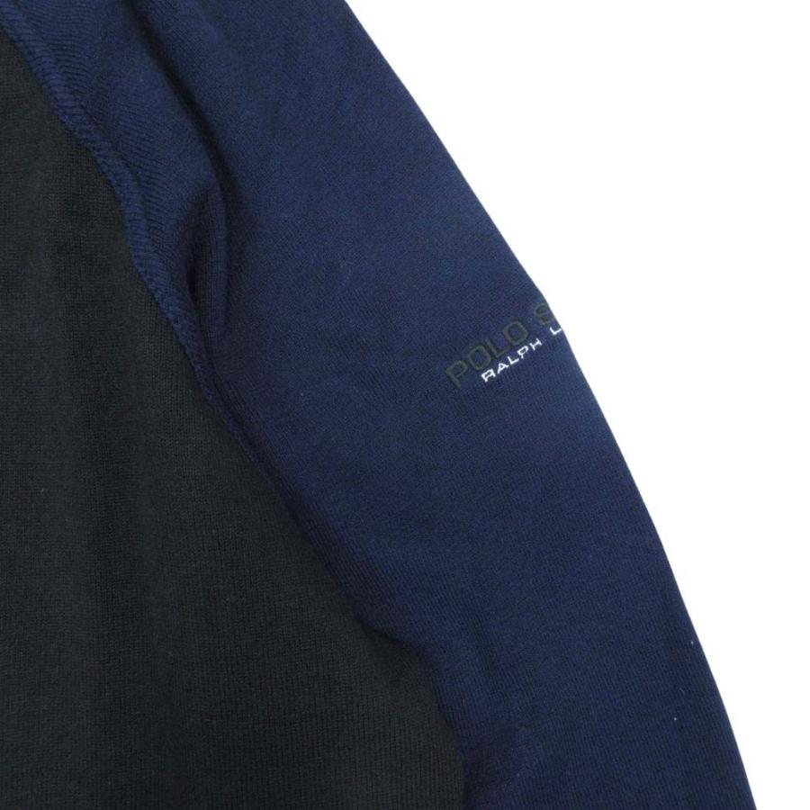 美品 POLO SPORTS ポロスポーツ ラグランスリーブ ニット カットソー トップス 長袖 クルーネック LL 黒 ブラック 紺 ネイビー メンズ 古着 中古 |  | 03