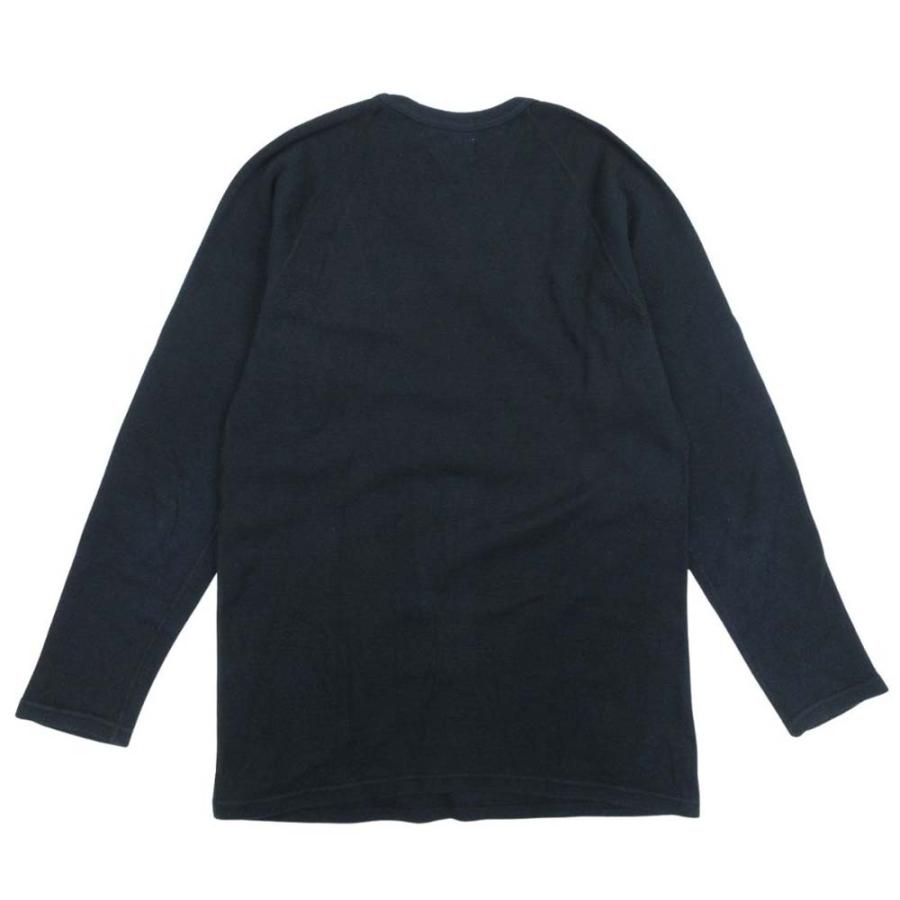 良品 HOLLYWOOD RANCH MARKET ハリウッドランチマーケット Tシャツ カットソー トップス 長袖 クルーネック 2 黒 ブラック メンズ 古着 中古 | HOLLYWOOD RANCH MARKET | 01