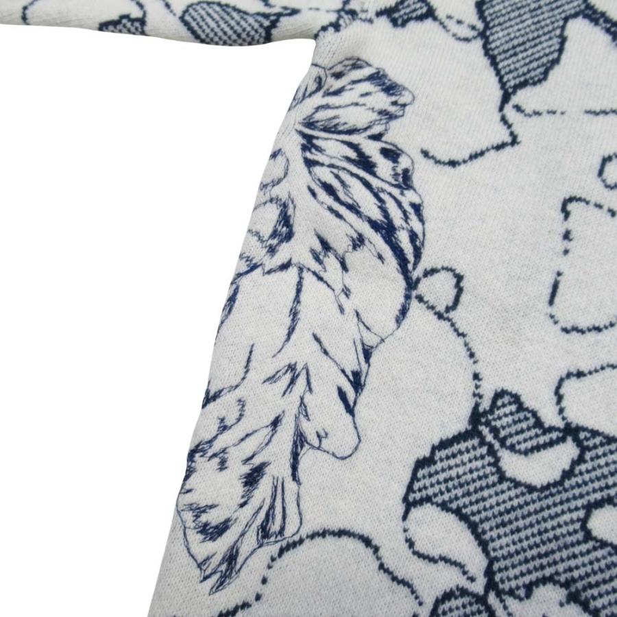 未使用 Christian Dior クリスチャンディオール 20aw アラウンドザワールド カシミヤウール ニット セーター 36 ライトグレー ネイビー レディース 古着 中古 | Christian Dior | 05