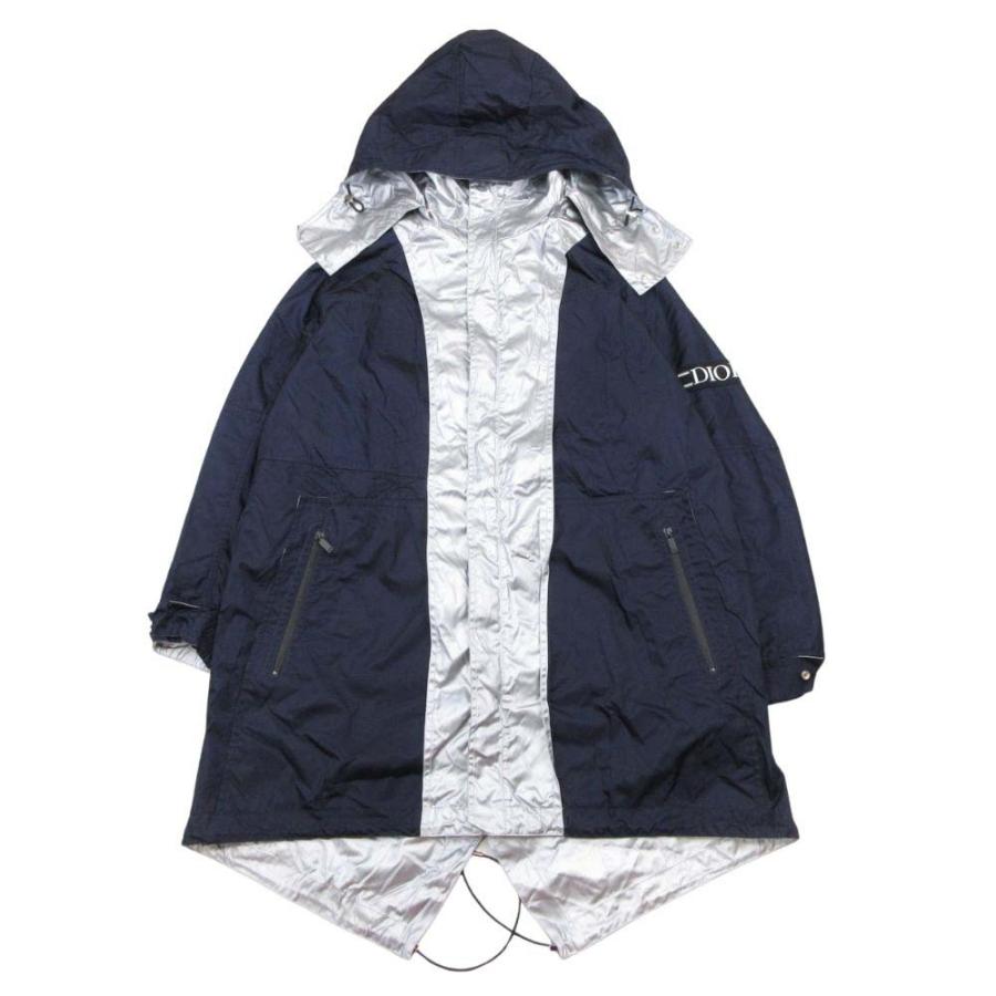 未使用 DIOR HOMME ディオールオム 20aw デサントコラボ スキーカプセルコレクション リバーシブル コート 48 シルバー ネイビー メンズ 古着 中古 | Dior HOMME | 02