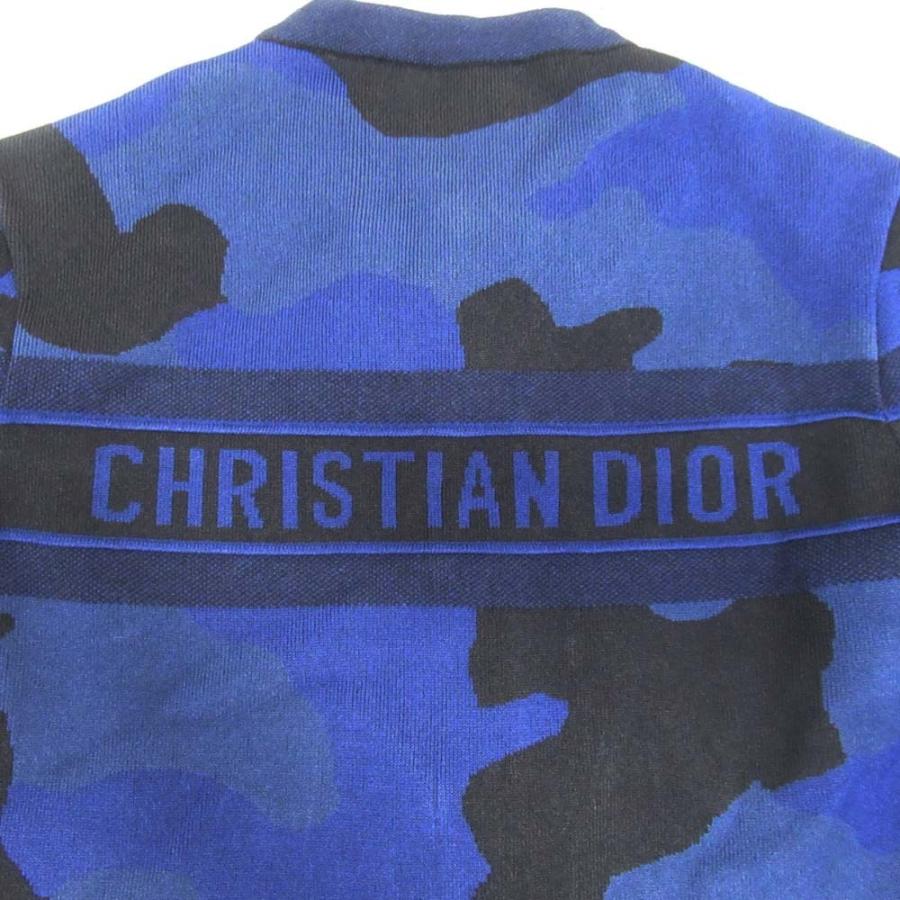 未使用 Christian Dior クリスチャンディオール 20aw カモフラージュ ニット オールインワン ジャンプスーツ 迷彩 つなぎ 38 ネイビー レディース 古着 中古 | Christian Dior | 06