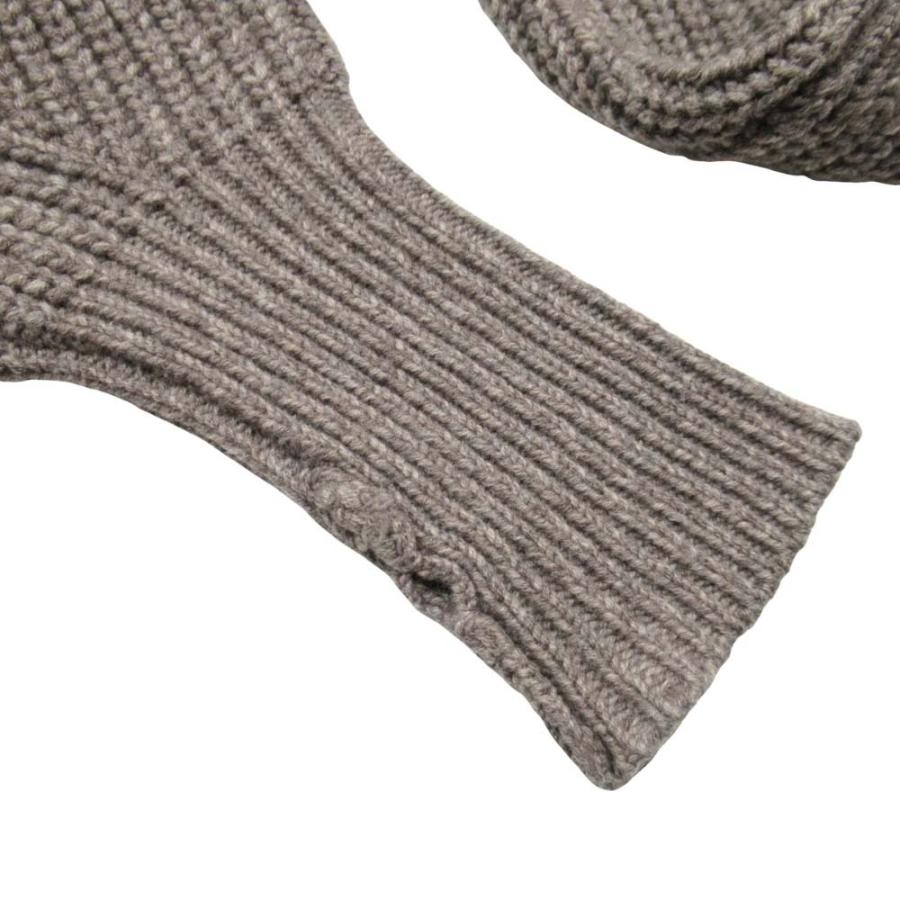 新品同様 HYKE ハイク 20aw RIBBED WOOL SWEATER ウールカシミヤ ニット 畦編み セーター コクーンシルエット 1 ブラウン レディース 古着 中古 | HYKE | 02