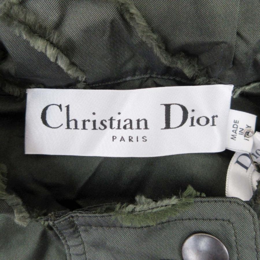 未使用 Christian Dior クリスチャンディオール 20ss カモフラージュ ジャガード アノラックポンチョ フーデッドコート XS カーキ レディース 古着 中古_8