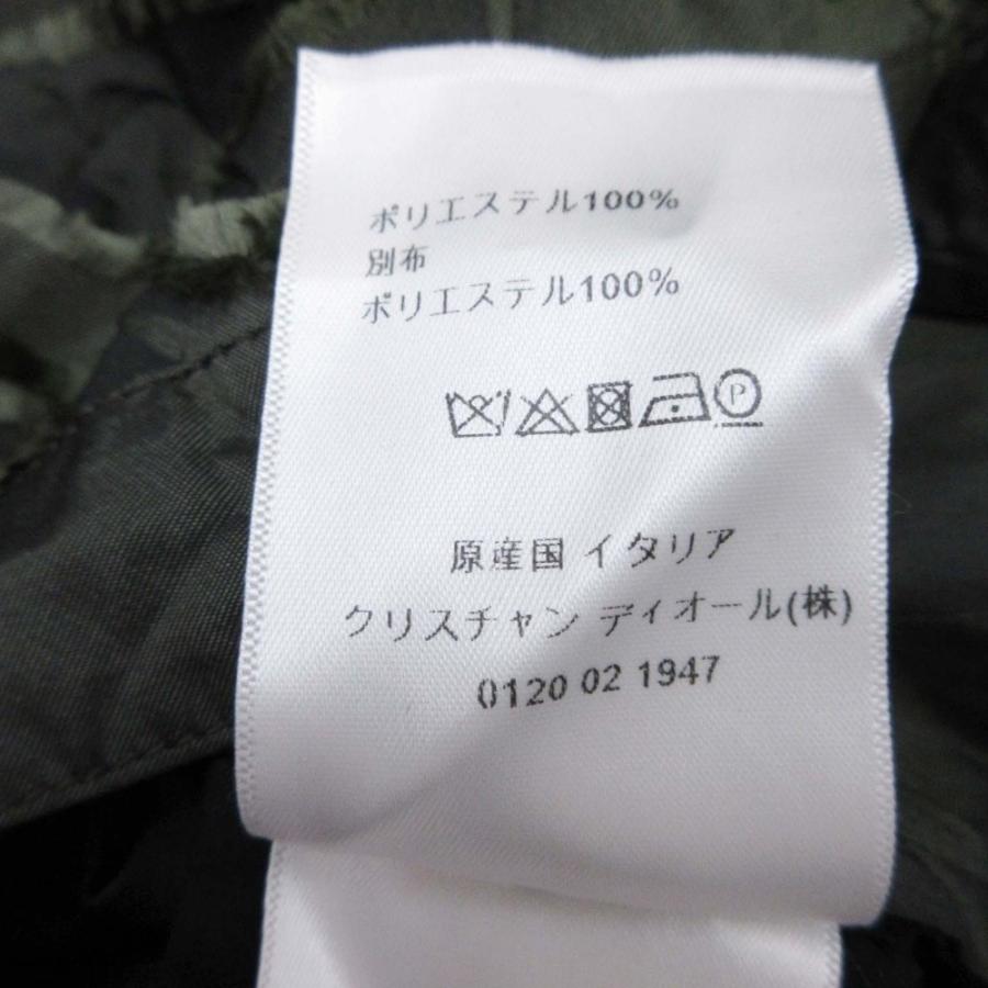 未使用 Christian Dior クリスチャンディオール 20ss カモフラージュ ジャガード アノラックポンチョ フーデッドコート XS カーキ レディース 古着 中古_9