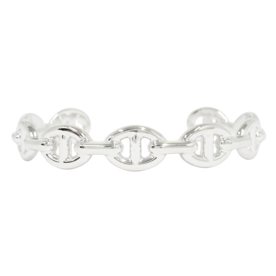 新品同様 HERMES エルメス シェーヌダンクル アンシェネ バングル ブレスレット アクセサリー SV925 サイズSH シルバー メンズ レディース 古着 中古 | HERMES | 01