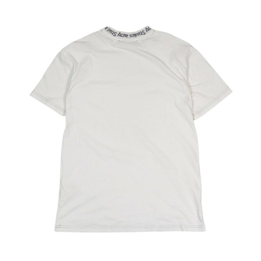 良品 Acne Studios アクネストゥディオズ 17SS GOJINA DYED 半袖 Tシャツ クルーネック ロゴ 刺繍 プルオーバー トップス XXS 白 メンズ 古着 中古 | Acne Studios | 02