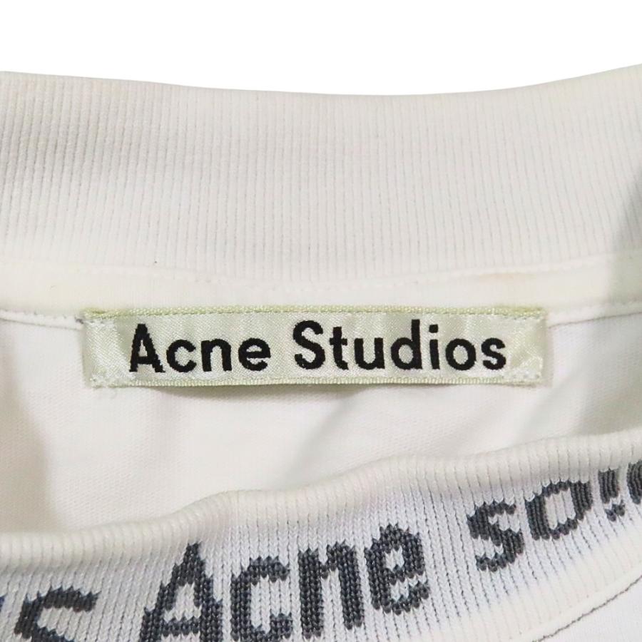 良品 Acne Studios アクネストゥディオズ 17SS GOJINA DYED 半袖 Tシャツ クルーネック ロゴ 刺繍 プルオーバー トップス XXS 白 メンズ 古着 中古 | Acne Studios | 03