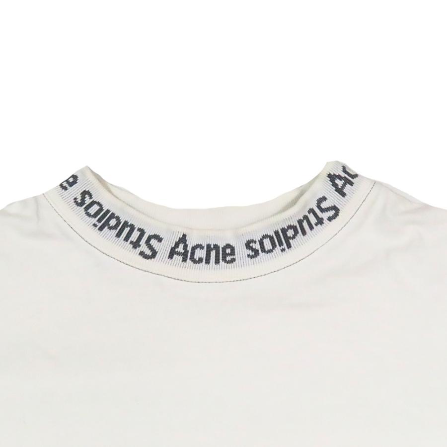 良品 Acne Studios アクネストゥディオズ 17SS GOJINA DYED 半袖 Tシャツ クルーネック ロゴ 刺繍 プルオーバー トップス XXS 白 メンズ 古着 中古 | Acne Studios | 04