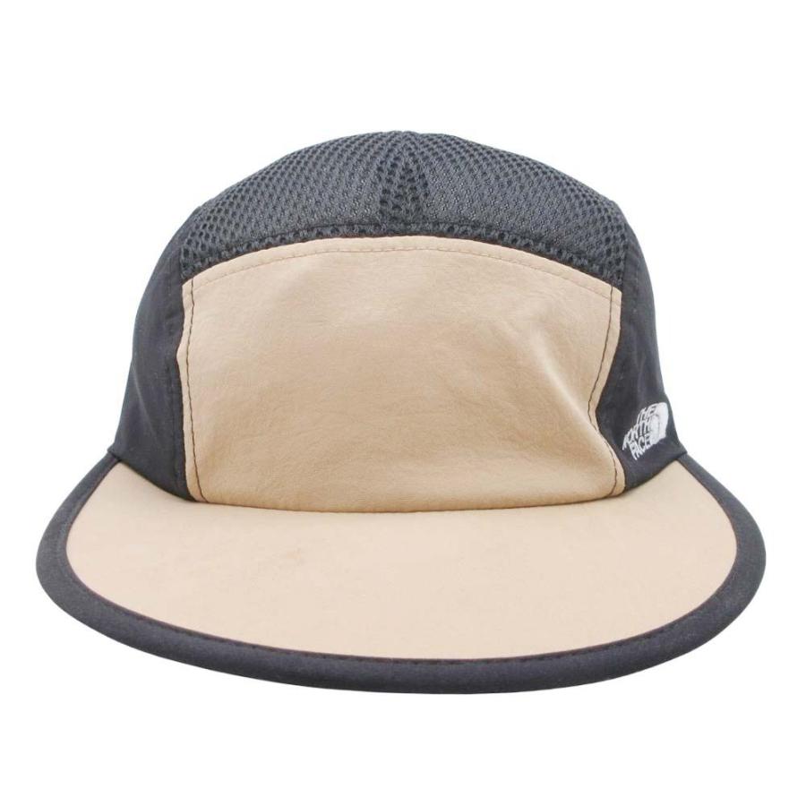 良品 THE NORTH FACE ザ・ノースフェイス OUTDOOR UTILITY 5 Panel Cap メッシュ キャップ 帽子 ロゴ刺繍 NN01801B ブラック ベージュ メンズ 古着 中古 | THE NORTH FACE