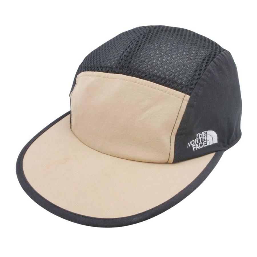 良品 THE NORTH FACE ザ・ノースフェイス OUTDOOR UTILITY 5 Panel Cap メッシュ キャップ 帽子 ロゴ刺繍 NN01801B ブラック ベージュ メンズ 古着 中古 | THE NORTH FACE | 01