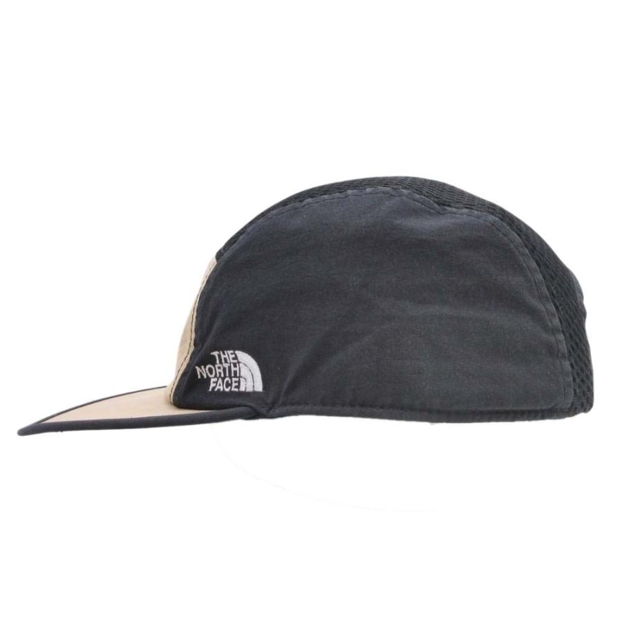 良品 THE NORTH FACE ザ・ノースフェイス OUTDOOR UTILITY 5 Panel Cap メッシュ キャップ 帽子 ロゴ刺繍 NN01801B ブラック ベージュ メンズ 古着 中古 | THE NORTH FACE | 02