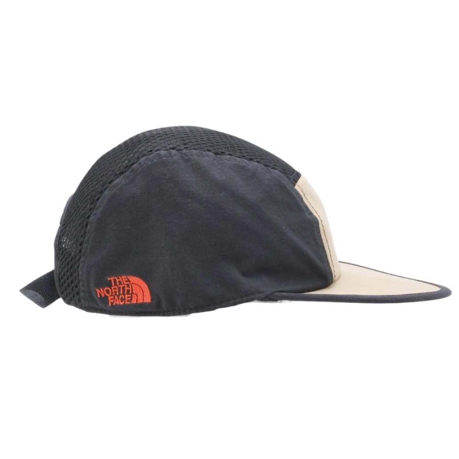 良品 THE NORTH FACE ザ・ノースフェイス OUTDOOR UTILITY 5 Panel Cap メッシュ キャップ 帽子 ロゴ刺繍 NN01801B ブラック ベージュ メンズ 古着 中古 | THE NORTH FACE | 04