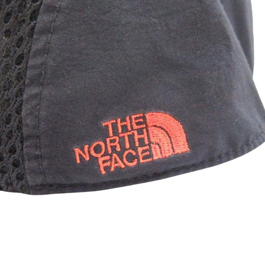良品 THE NORTH FACE ザ・ノースフェイス OUTDOOR UTILITY 5 Panel Cap メッシュ キャップ 帽子 ロゴ刺繍 NN01801B ブラック ベージュ メンズ 古着 中古 | THE NORTH FACE | 06