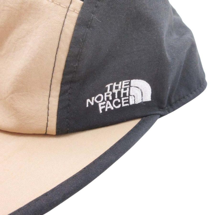 良品 THE NORTH FACE ザ・ノースフェイス OUTDOOR UTILITY 5 Panel Cap メッシュ キャップ 帽子 ロゴ刺繍 NN01801B ブラック ベージュ メンズ 古着 中古 | THE NORTH FACE | 07