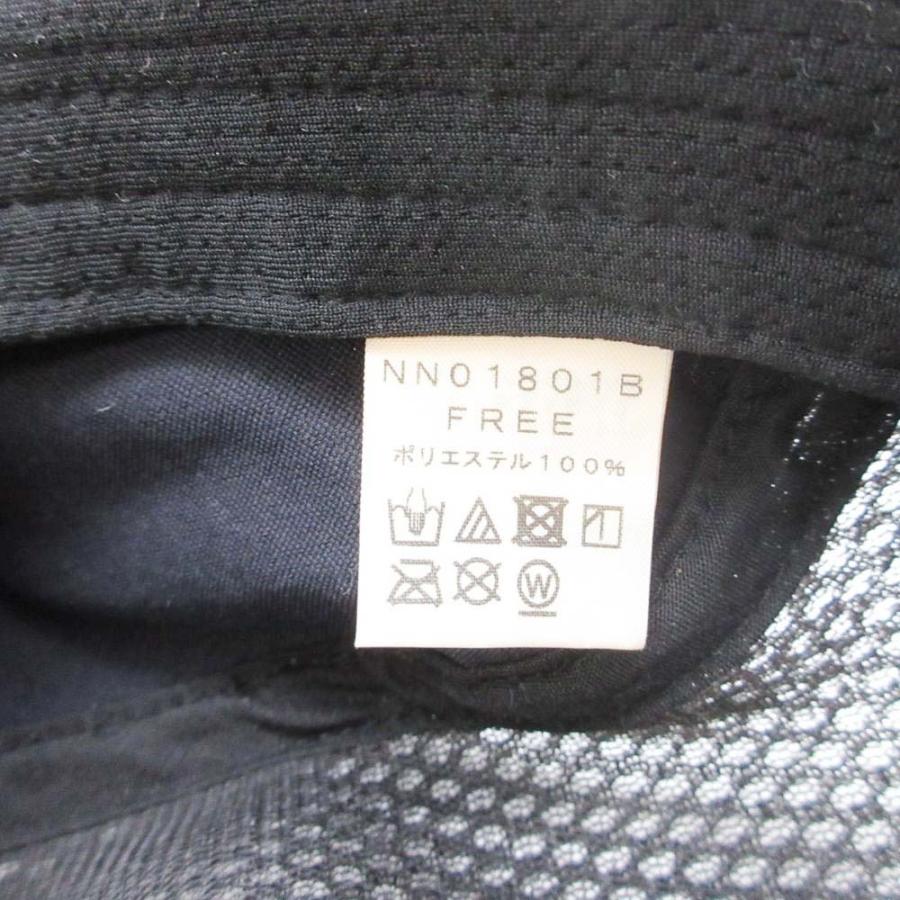 良品 THE NORTH FACE ザ・ノースフェイス OUTDOOR UTILITY 5 Panel Cap メッシュ キャップ 帽子 ロゴ刺繍 NN01801B ブラック ベージュ メンズ 古着 中古 | THE NORTH FACE | 08