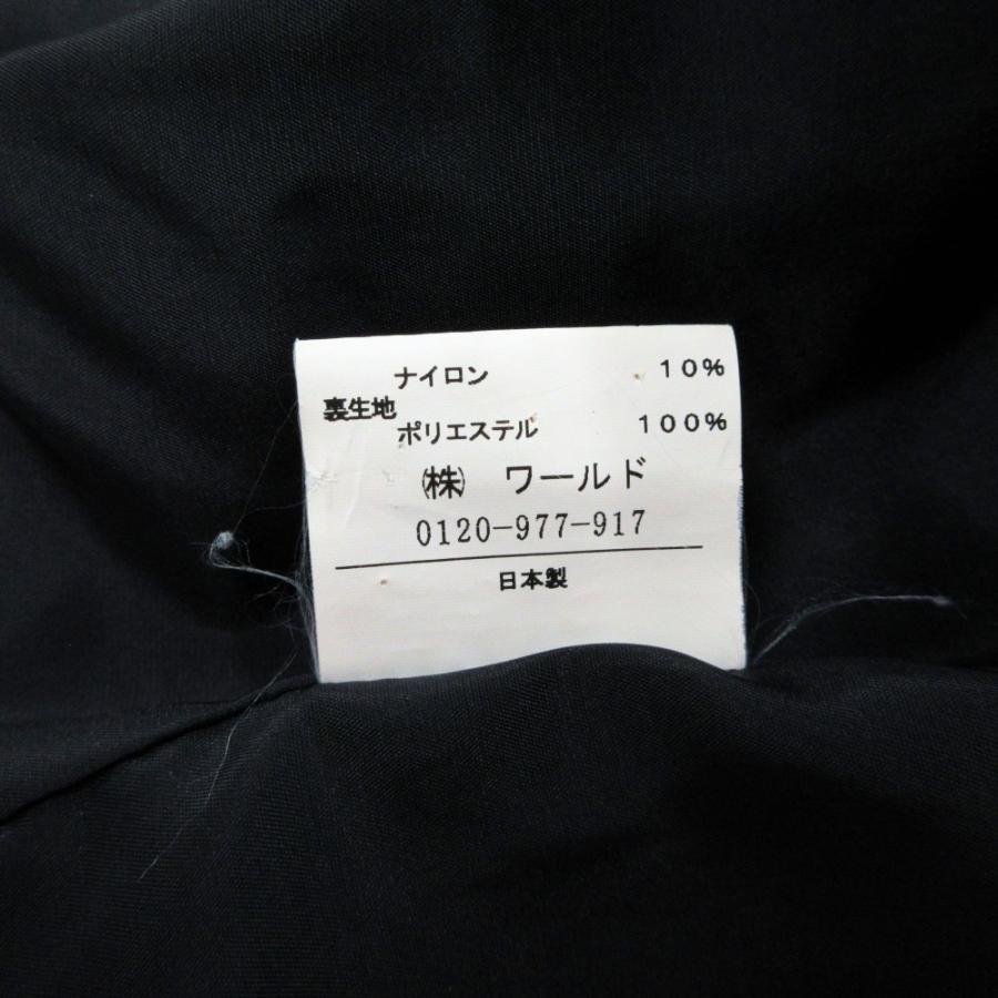 良品 UNTITLED アンタイトル ウール ツイード ジャケット ブルゾン ポンチョ風 長袖 サイズ2 ブラック グレー系 レディース 古着 中古 | UNTITLED | 06