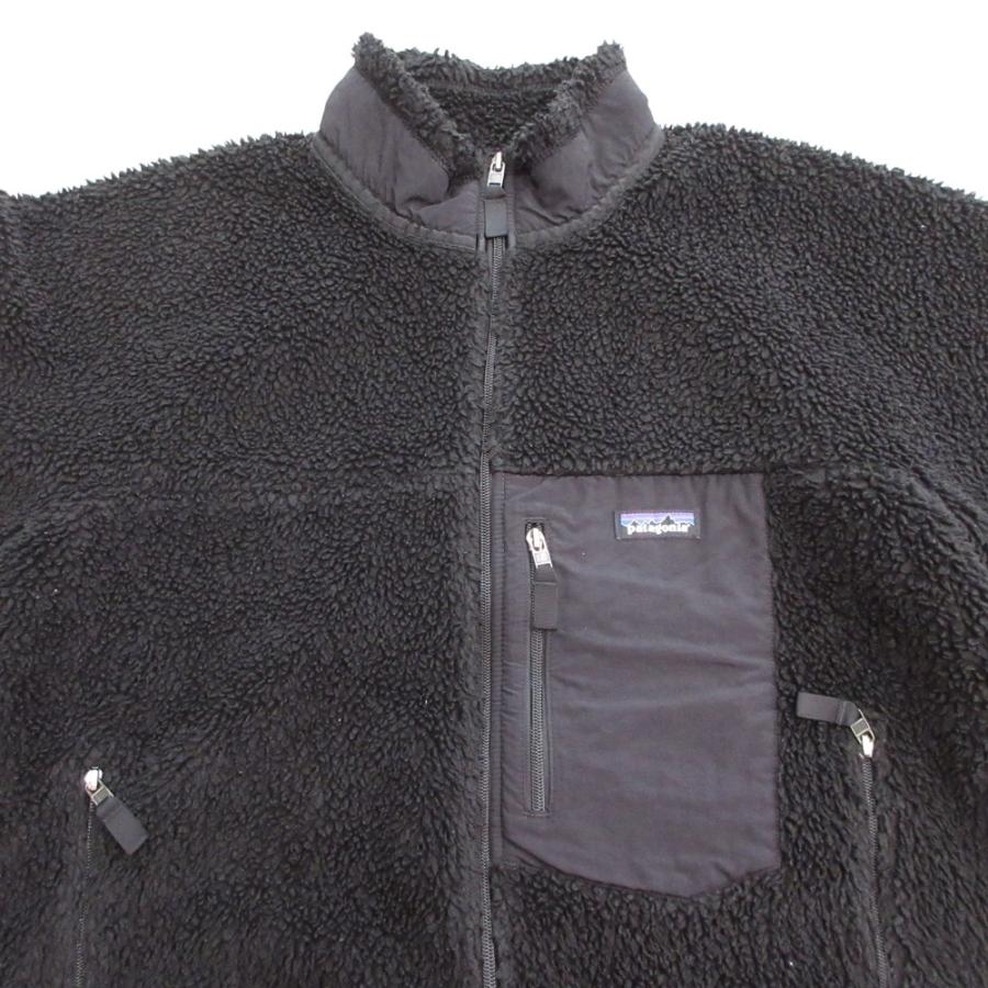 良品 patagonia パタゴニア 21AW クラシック レトロX ジャケット ブルゾン ボア ロゴ フリース 23056 XL 大きいサイズ ブラック メンズ 古着 中古 USED patagonia（パタゴニア） 良品 21AW クラシック レトロX ジャケット