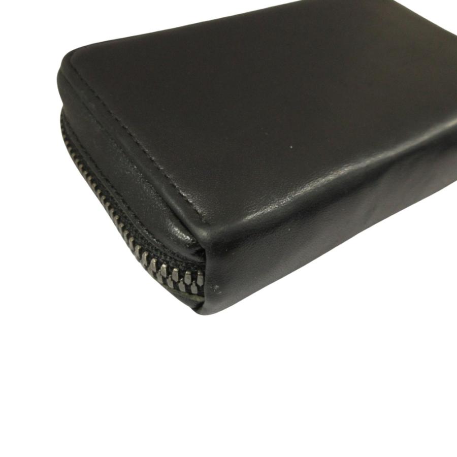 良品 Yohji Yamamoto +NOIR ヨウジヤマモト プリュス ノアール タッセル レザー カードケース 財布 黒 ブラック メンズ レディース 古着 中古 | YOHJI YAMAMOTO +NOIR | 04