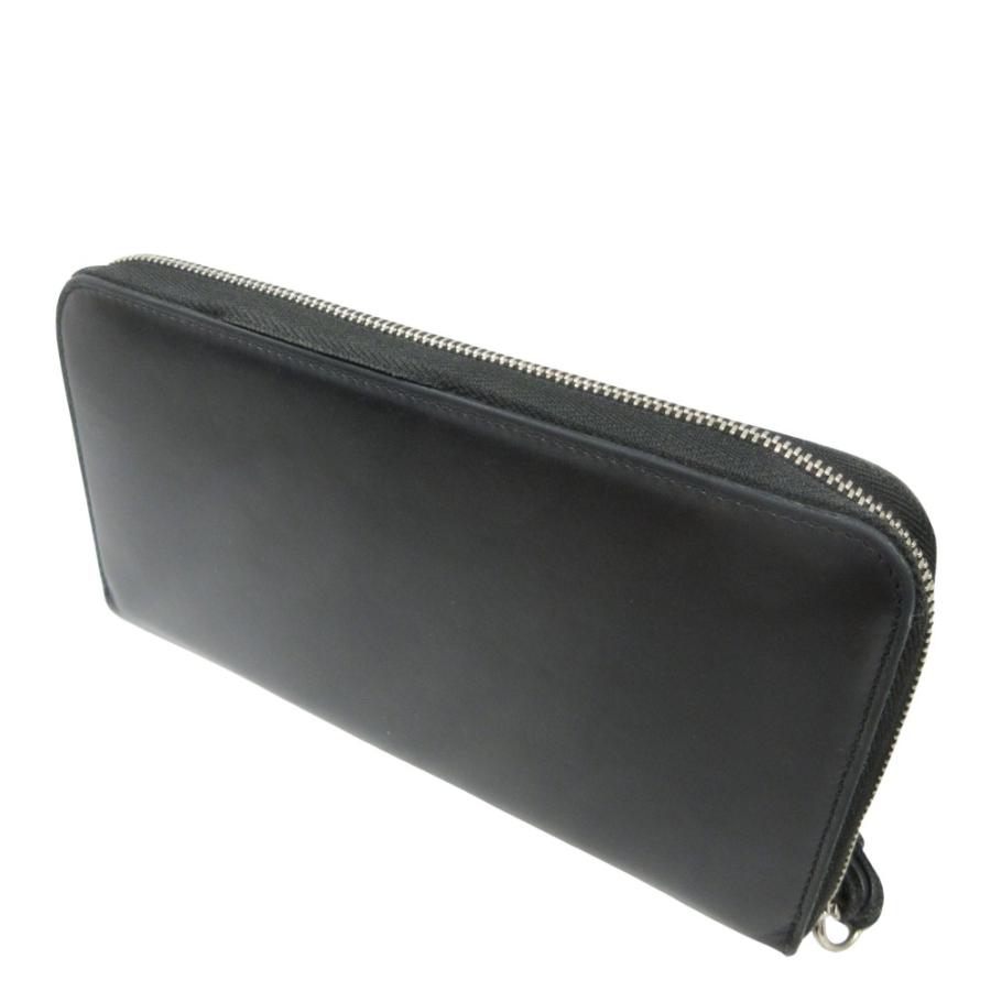 美品　JIL SANDER ジルサンダー　ラウンドウォレット　長財布　レザー　黒 JIL SANDER（ジルサンダー） レザー ラウンドファスナー ロング