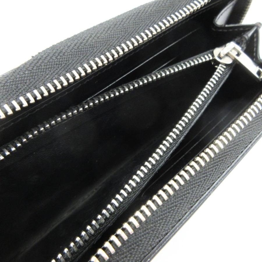 美品　JIL SANDER ジルサンダー　ラウンドウォレット　長財布　レザー　黒 JIL SANDER（ジルサンダー） レザー ラウンドファスナー ロング