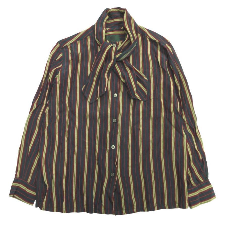 美品 JUNIOR GAULTIER ジュニアゴルチエ 92aw ボウタイカラー シャツ 