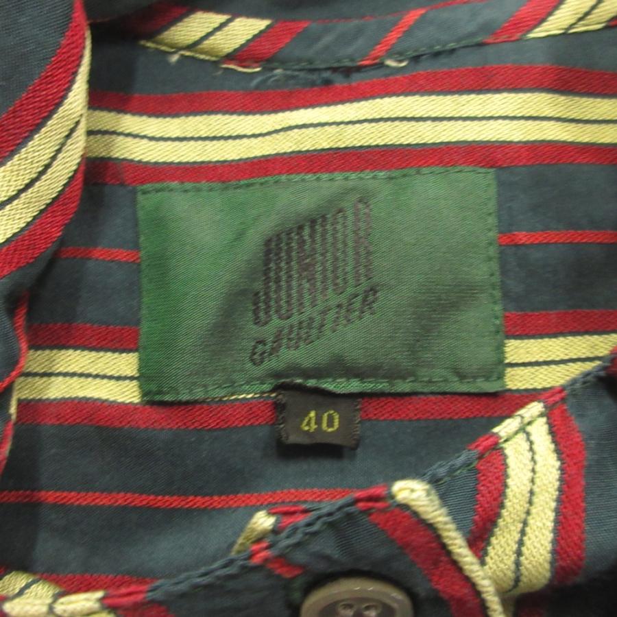 美品 JUNIOR GAULTIER ジュニアゴルチエ 92aw ボウタイカラー シャツ 