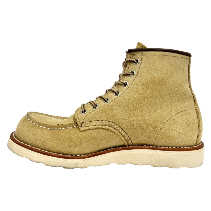 美品 RED WING レッドウィング 6インチ クラシックモック ワーク ブーツ シューズ 靴 22年製 サイズUS8 26cm ベージュ メンズ 古着 中古 |  | 01