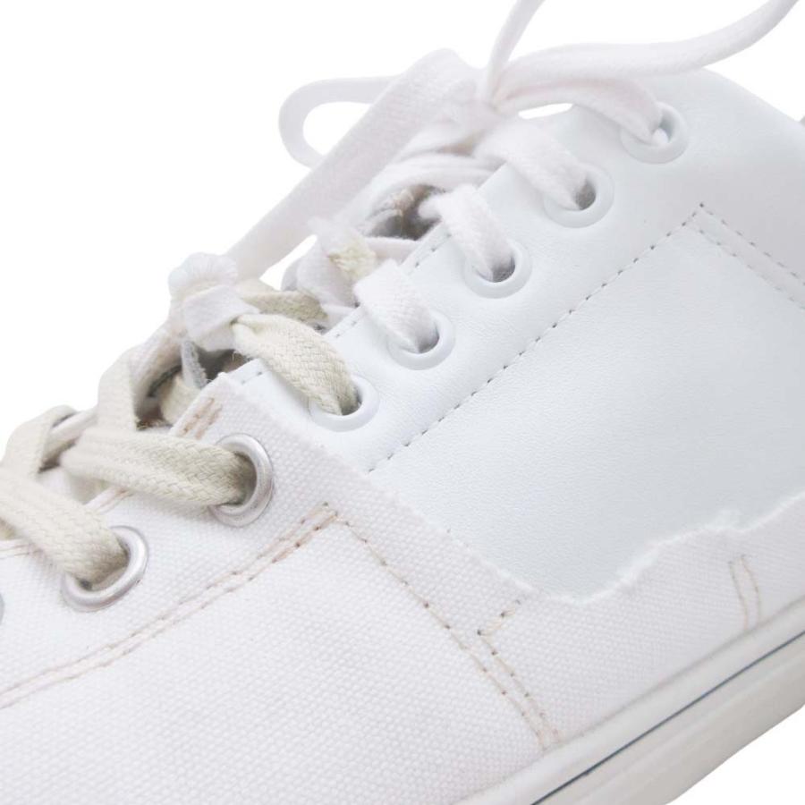 美品 Maison Margiela 22 メゾンマルジェラ EVOLUTION LOW TOP エボリューション スニーカー レイヤード 再構築 43/28.0 白 ホワイト メンズ 古着 中古 | Maison Margiela | 05