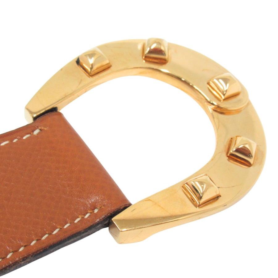 HERMES エルメス ホースシュー バックル ベルト クシュベル レザー ヴィンテージ サイズ72cm 茶 ブラウン レディース 古着 中古 | HERMES | 03