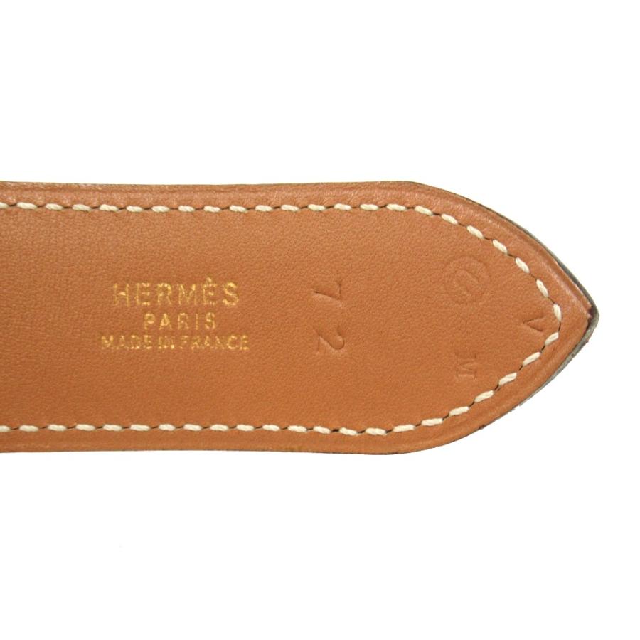 HERMES エルメス ホースシュー バックル ベルト クシュベル レザー ヴィンテージ サイズ72cm 茶 ブラウン レディース 古着 中古 | HERMES | 07