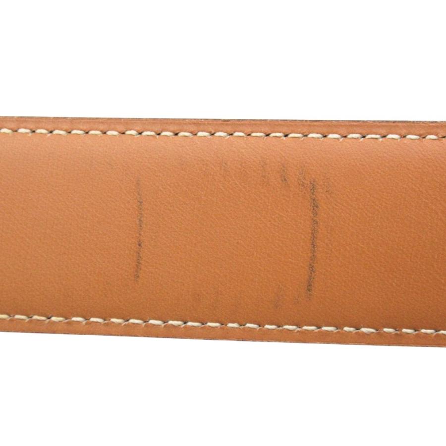 良品 HERMES エルメス Hバックル リバーシブル ベルト ボックスカーフ レザー □B刻印 1998年製 サイズ65cm ブラック/ブラウン メンズ 古着 中古 | HERMES | 05