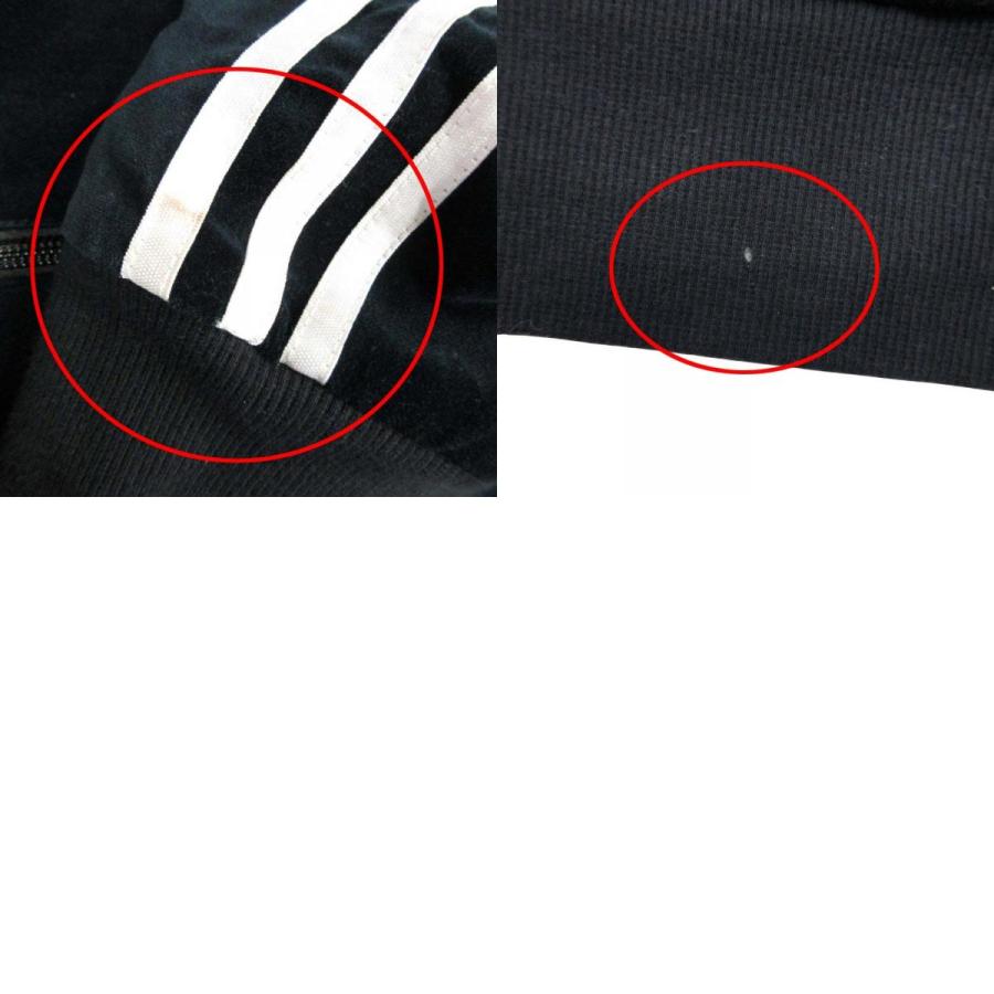良品 adidas Originals アディダスオリジナルス ベロア トラックジャケット ブルゾン ジップアップ アウター ジャージ O 紺 ネイビー メンズ 古着 中古 | adidas Originals | 09