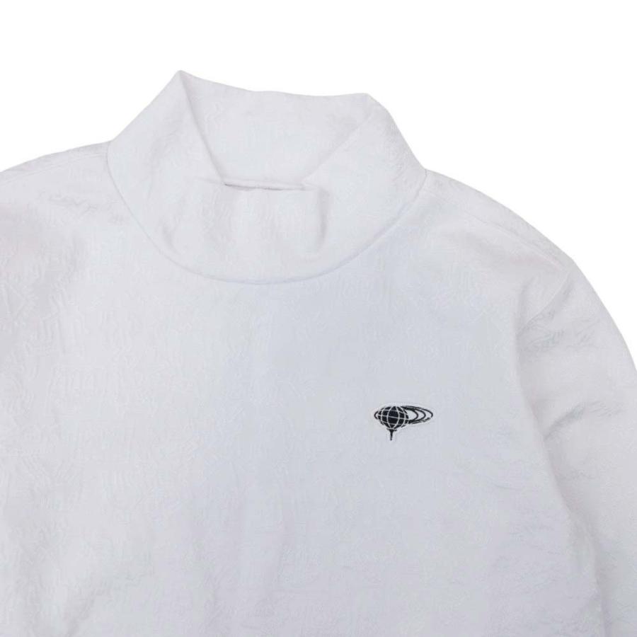 美品 BEAMS GOLF ビームスゴルフ Keith Haring キースへリング 21aw 総柄 ジャガード モックタートルネック シャツ カットソー M 白 メンズ 古着 中古 | BEAMS GOLF | 02
